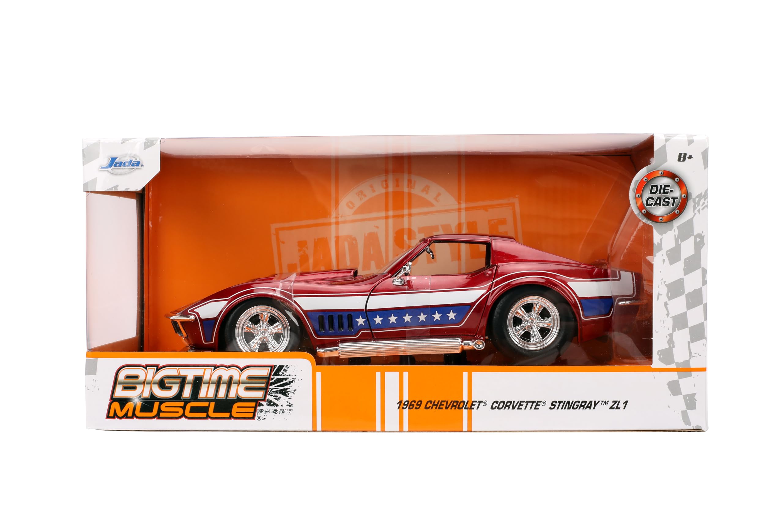Amazon.com: Jada Toys Bigtime Muscle 1:24 1969 Corvette Stingray